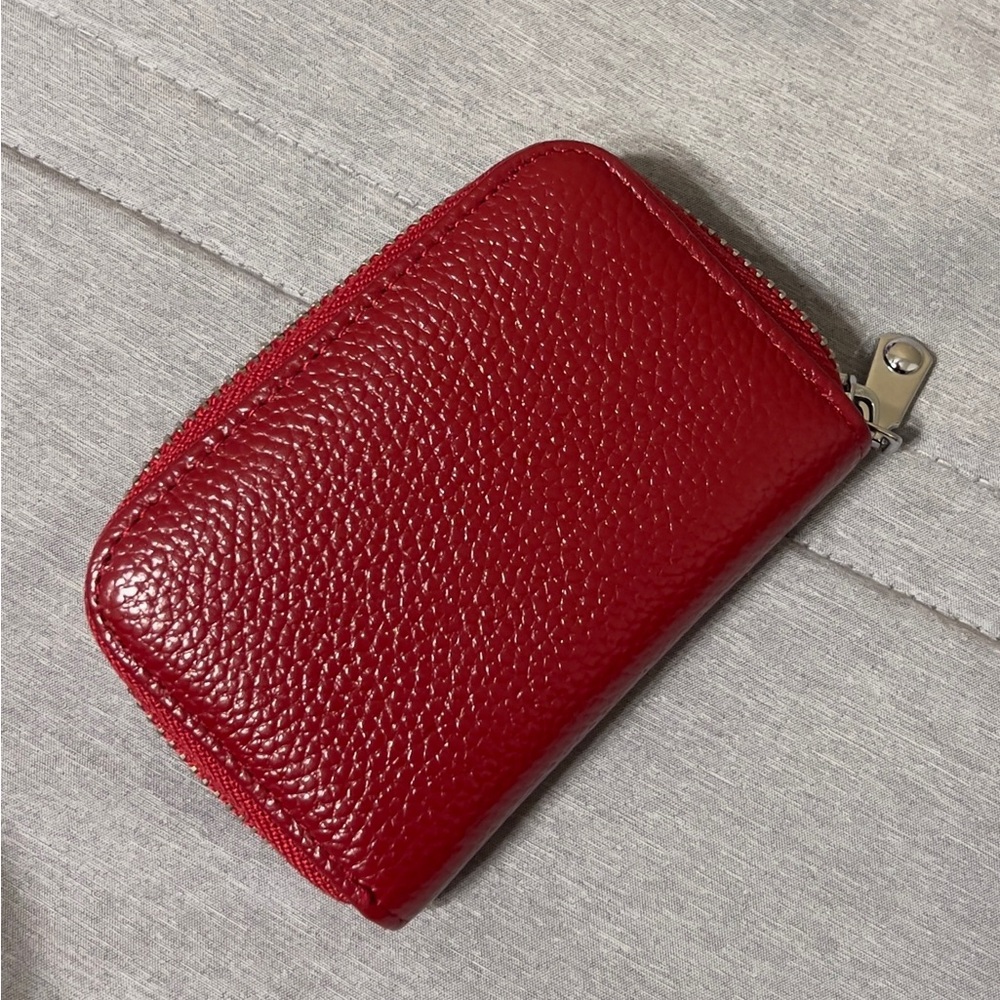 2  Zip Wallet Set - Red & Gold - Picture 2 of 7